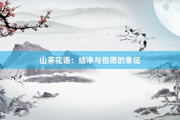 山茶花语：结净与但愿的象征